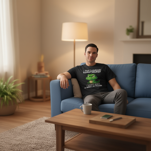 Camiseta Promocional con la Frase: Creo que Estoy Emocionalmente Retardado - Product Image 3