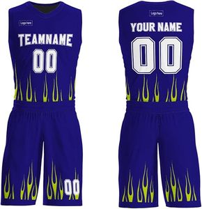Custom Basketball Uniform Personalized Printed Team and Number Basketball Top Set and <b>Shorts</b> for <b>Men</b>/Youth Sports industry - Product Image 6
