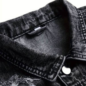 Chaquetas vaqueras lavadas con ácido para mujer, ropa de invierno a la moda para hombre, precio al por mayor - Product Image 3