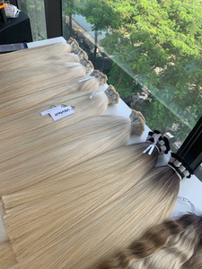 Extensiones de Cabello Humano Virgen de Lujo Vietnamita, Color 613, con Cutícula Alineada, Resistentes a la Caída, Súper Dobles y con Puntas Gruesas, las Más Vendidas - Product Image 6