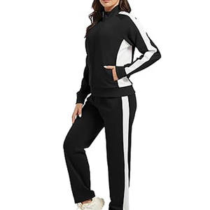 Survêtement de sport de gymnastique imprimé personnalisé de haute qualité pour femmes respirant nouveau Design grande taille Streetwear solide ensemble de sport pour femmes - Product Image 1