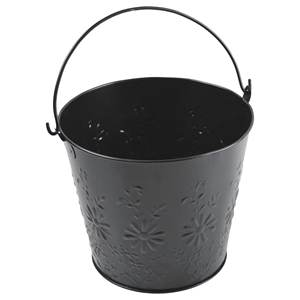 Hot Selling Set Of 2 <b>Galvanized</b> Metal Bucket Planters With Handles Farmhouse Style Indoor Outdoor Garden Decor <b>Tubs</b> - Product Image 2