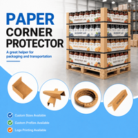 Protecteur d'angle en carton en forme de L pour l'emballage de cartons alimentaires et de boissons, renforcement pour l'empilage sur palette, recyclable