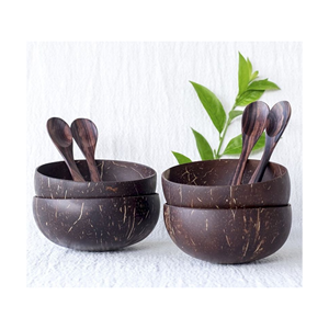 ชามกะลามะพร้าวสีธรรมชาติดีไซน์ตกแต่ง - Product Image 6