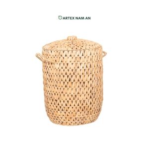 ตะกร้าซักผ้าผักตบชวาทำด้วยมือตะกร้าใส่เสื้อผ้าสานเป็นมิตรต่อสิ่งแวดล้อม - Product Image 2