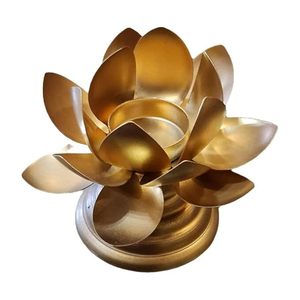 Lotus Design Tealight Portavelas Mesa decorativa Portavelas Diwali Tealight Portavelas Regalo de inauguración de la casa - Product Image 5
