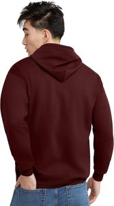 Sweat à capuche zippé surdimensionné uni avec coupe décontractée, sweat à capuche zippé avec étiquette personnalisée pour collection de marque privée - Product Image 6
