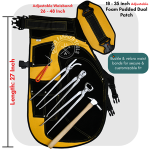 Vente en gros de cuir suédé : Ceinture de maréchal-ferrant, sangles de jambe, outils de clincher, pince à sabots, extracteur de fer à cheval, marteau et crochet - Product Image 4