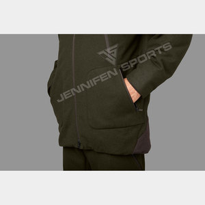 เสื้อแจ็คเก็ตทหารยุทธวิธีแบบมีฮู้ดสำหรับผู้ชาย  สำหรับกิจกรรมกลางแจ้งในฤดูหนาว ทำจากผ้าขนสัตว์ 100% ระบายอากาศได้ดี มีกระเป๋าซิป  โลโก้สั่งทำได้  ใช้งานได้หลากหลาย เหมาะสำหรับการล่าสัตว์ - Product Image 4