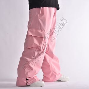 Unisex Waterproof Ski Pants Windproof Snowboard Baggy Pants Zipper Printed High Street Cargo Wide Leg Loose Streetwear Ski <b>Board</b> - Product Image 5
