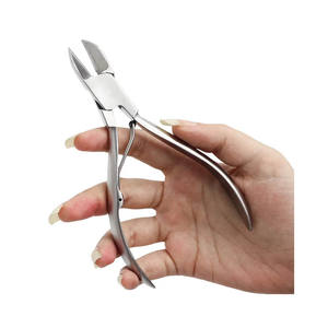 กรรไกรตัดเล็บสแตนเลสแบบตรงป้องกันการลื่นสุดหรูใบมีดตรงสำหรับการตัดนิ้วมือและเท้าอย่างปลอดภัย - Product Image 6