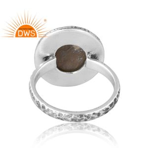 Bague en argent sterling 925 avec pierre précieuse naturelle labradorite, fabrication de bijoux indiens sur mesure, vente chaude - Product Image 2