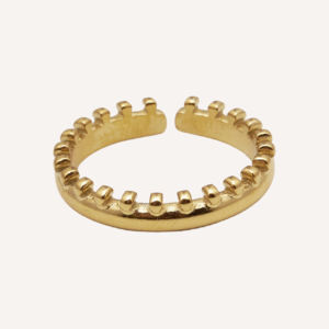 Anillo Ajustable de Acero Inoxidable Chapado en Oro para Mujer CUCOCUCA YXQ R44 con Diseño Atemporal, Ideal para Uso Diario, Envío en 48h en la UE - Product Image 1