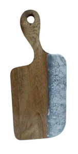 Tabla de servir ecológica de tajo de madera rectangular sostenible para preparación de alimentos - Product Image 2