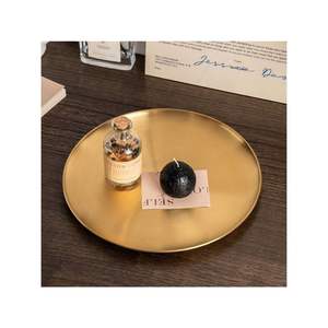 Luxury Hand-Hammered <b>Gold</b> Decorative <b>Tray</b> Metal Rectangular Serving <b>Tray</b> for Coffee Table Centerpiece Home Hotel Wedding Decor - Product Image 3