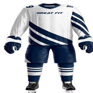 Uniforme de hockey sur glace personnalisé pour adultes, avec logo imprimé, couleurs personnalisées, séchage rapide, meilleurs patins à glace pour débutants. - Product Image 5