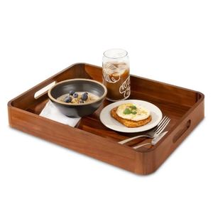 Bandeja de Servir de Madera Natural al por Mayor, Asas de Cobre, Rectangular, Decoración Otomana, Plato con Detalles Tallados, Flexible, Artículos para el Hogar, Vietnam - Product Image 4