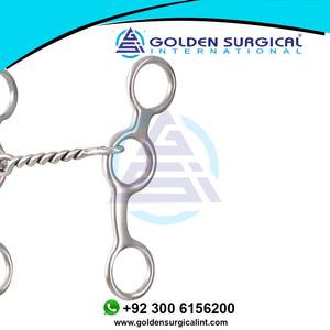 Snaffle de alambre trenzado 5 en Bit Horse Track Training Racing Riding Instrumentos al por mayor de alta calidad - Product Image 4