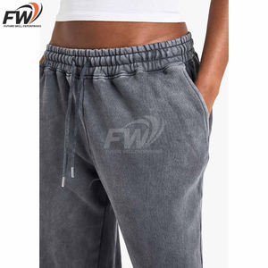 Pantalones Deportivos Rosas de Alta Calidad para Mujer, Transpirables, Informales, con Cintura Elástica Ajustable, Diseño Arrugado, Talla 3XL - Product Image 4