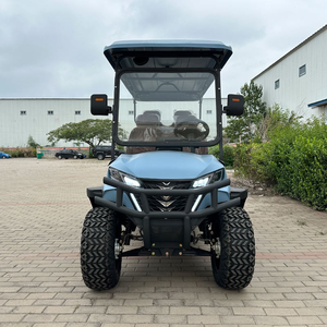 Voiturette de golf électrique 6 places en gros avec moteur 5 kW et batterie 48 V, prix abordable, 4 roues motrices, buggy de club conforme CEE - Product Image 1