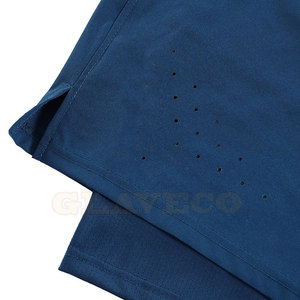 Light Weight Solid Color Men Fitness Shorts High Street <b>Mid</b> Waist Quick Dry Breathable Durable Nylon/Polyester OEM Service - Product Image 4