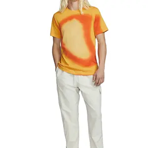 180gsm OEM Brand Logo DTG Printing T-Shirt 100% Cotton Unisex Men T Shirts <b>Round</b> Neck Tops Tees Shirts - Product Image 1