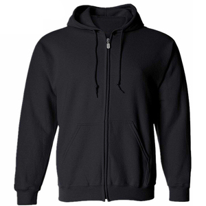 Sudadera con capucha de gimnasio de entrenamiento de Algodón 100% con logotipo personalizado para hombre, suéter de lana en blanco con patrón sólido y cremallera de cara completa para invierno - Product Image 4