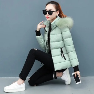 New Winter Women Canvas Puffer Jackets 6 Colors Plus Size XL XXL 3XL Ultra Lightweight Packable Stand Collar <b>Coats</b> - Product Image 2