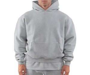 Sudadera con capucha de gran tamaño personalizada Calidad Heavy French Terry con hombro caído 100% Algodón Lavado Technics Fleece Thermal - Product Image 6