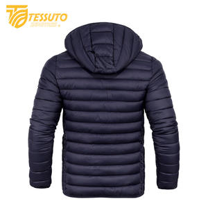 Men's Custom Satin Puffer Jacket Designer <b>Winter</b> Bubble Padded <b>Coat</b> <b>Waterproof</b> with Zipper Closure Short Length Outdoorwear - Product Image 1