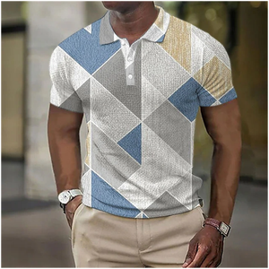 Camiseta Polo de Hombre de Poliéster y Algodón, Ligera, Transpirable, Talla Grande, Corte Holgado, Tinte Liso, Logotipo Personalizado, Venta Caliente, Diseño Personalizado OEM - Product Image 6