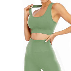 Fabrication sur mesure de vêtements de yoga avec logo personnalisé, vêtements de sport pour femmes, vêtements de yoga à fort impact, vêtements de sport de grande taille, haut de sport, ensemble de fitness - Product Image 3