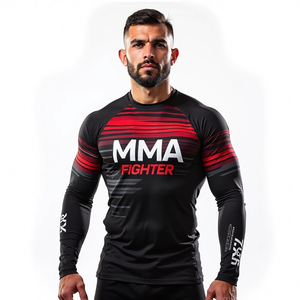 BJJ Compression à manches courtes complète Rash Guard conception de combat personnalisée équipement MMA personnalisé Kimono De Jiu Jitsu vêtements brésiliens - Product Image 4