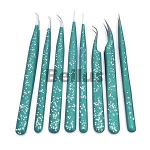 ชุดแหนบขนตาป้องกันไฟฟ้าสถิตย์ทำจากสแตนเลสอุปกรณ์แต่งหน้าแบบไม่มีแม่เหล็กพร้อมปลายหลายด้านสำหรับผู้เชี่ยวชาญด้านขนตา - Product Image 4