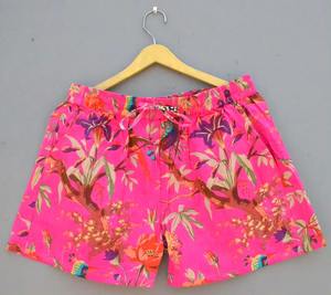 Caleçon unisexe 100% coton naturel imprimé bloc à la main avec élastique et cordon de serrage Caleçon doux et confortable - Product Image 4