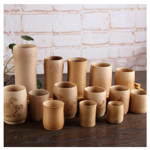 Tasse en bambou artisanale avec logo et dessin artistique, idéale pour les centres de villégiature et les magasins du Vietnam - Product Image 5