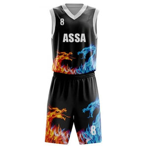 Uniforme de baloncesto de poliéster 100% en varios colores, alta calidad, Impresión de logotipo personalizado, nuevo diseño, ropa deportiva, conjunto de baloncesto - Product Image 2