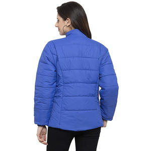 Chaquetas de invierno para adultos, chaquetas rompevientos de manga larga y cuello alto, Color azul, precio al por mayor - Product Image 2