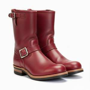 Las Mejores Botas de Motocicleta de Cuero para Hombre, Elegantes y a la Moda, Impermeables, Botas de Carreras, Zapatos de Motocicleta de Cuero para Conducir - Product Image 2