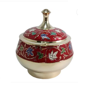 Ollas Khajoor Vintage de Latón de Alta Calidad con Acabado Pulido Perla para Cocina de Hogar y Restaurante, Olla para Dátiles Árabes - Product Image 2
