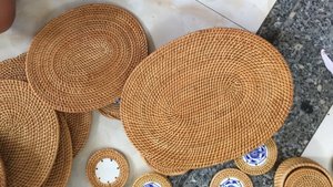 Wholesale Vietnam Handmade Woven Rattan <b>Coaster</b> Plates Best Price Eco-friendly Competitive Rates for Bulk Orders - Product Image 5