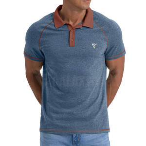 Polos pour hommes de haute qualité, couleur personnalisée, coupe ajustée, polos pour hommes avec logo personnalisé - Product Image 5