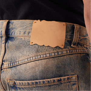 Top Trending High Quality <b>Men's</b> Denim <b>Shorts</b> Distressed Acid Wash <b>Men's</b> Denim <b>Shorts</b> with Your Custom Logo & Label - Product Image 6