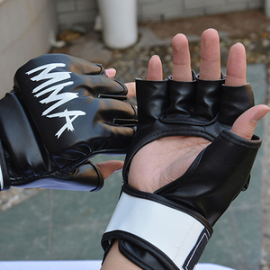 ถุงมือต่อยมวยแบบปรับได้ MMA ครึ่งรูปถุงมือสำหรับผู้ใหญ่แบบกันน้ำกันกระแทก - Product Image 6