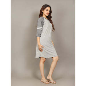 Camisón Corto para Mujer Evolve, 100% Algodón, Súper Suave y Cómodo, Corte Holgado, con Botones y Cintura Elástica, Talla XS, Suministro ODM - Product Image 3