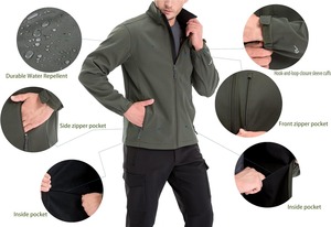 Chaqueta Softshell con capucha impermeable para hombre de alta calidad, actividades al aire libre de invierno, Material de lona transpirable a prueba de viento, cómoda - Product Image 4