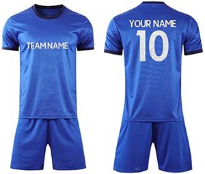 Personnalisez votre propre design : Ensemble de maillots de football pour hommes, uniformes de sport, kits de football, teinture unie, 100% coton, qualité camouflage 2022 - Product Image 1