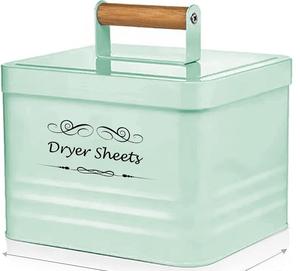 Émail blanc Vintage, rangement à domicile, organisation, bocaux de cuisine, boîte de rangement en métal pour feuilles de séchage - Product Image 4