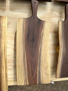 Ensemble de planches à découper en bambou massif avec support Grandes planches à découper de cuisine Ensemble de planches à découper en bois de couleur naturelle - Product Image 4