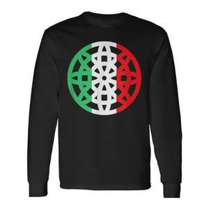 Camiseta de manga larga con estampado de galletas Pizzelle italianas para ella y él - Product Image 1